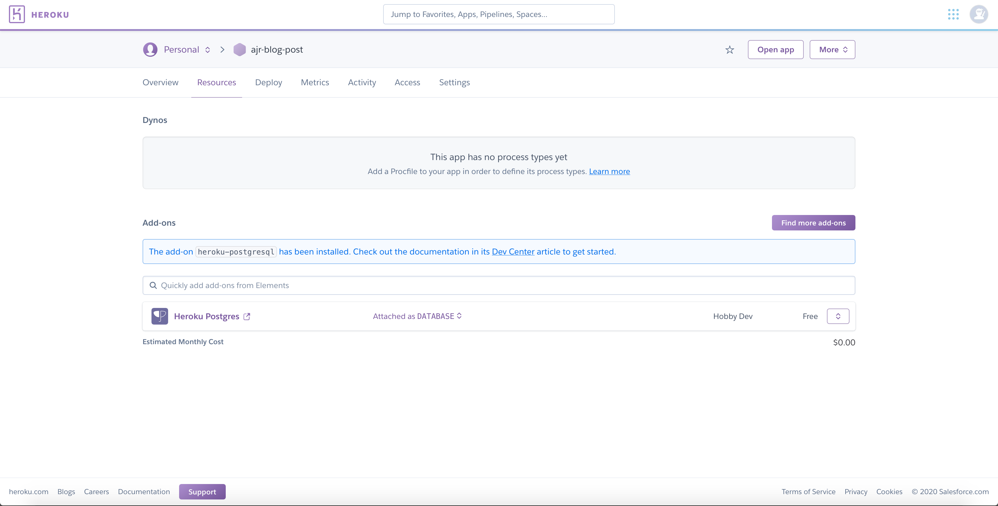 Postgres Provisioned